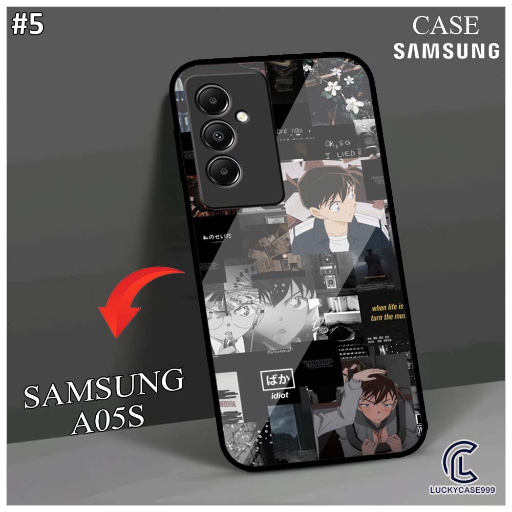 Softcase Samsung A05S A05 Terbaru (LS824) Casing Kaca Kilau Motif Kartun Detective Conan Pic HD Case