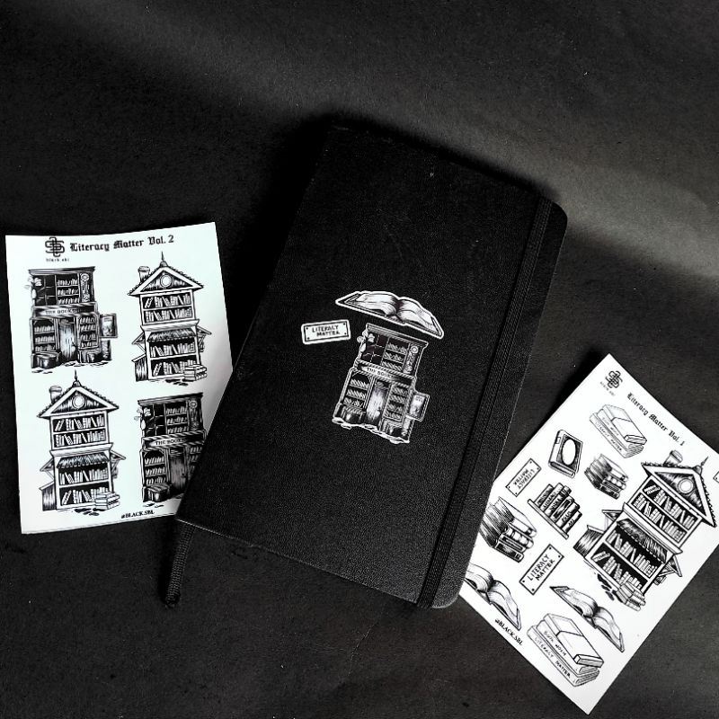 

Black.SBL - Literacy Matter Vol 1&2 - Sticker Illustration - Sticker Sheet