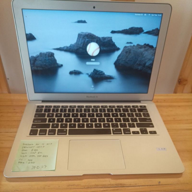 macbook air 2017 ssd 128gb normall