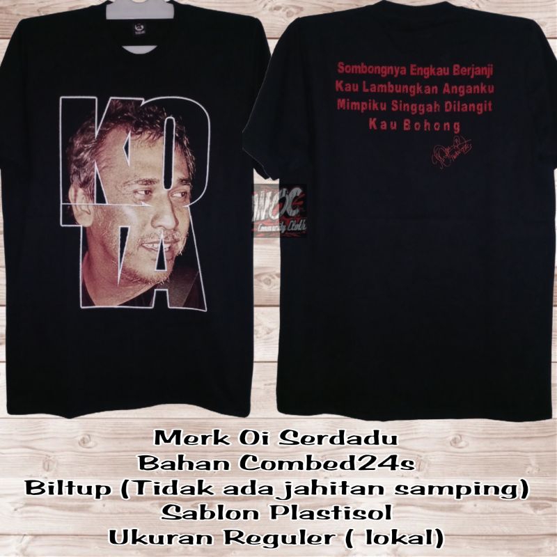 Kaos iwan fals merk Oi serdadu Kota