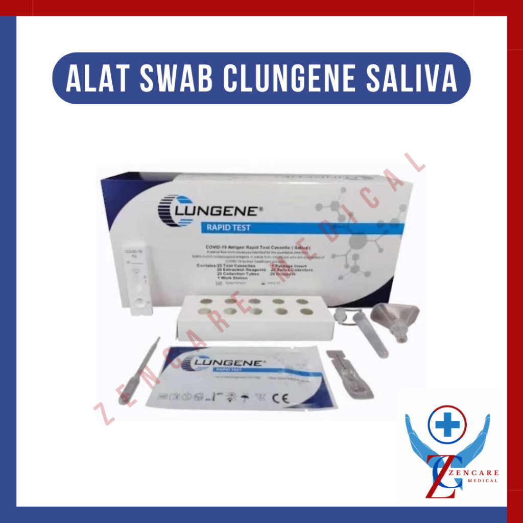 Alat Tes Swab Antigen Clungene Lungene Air Liur AKL Per Set