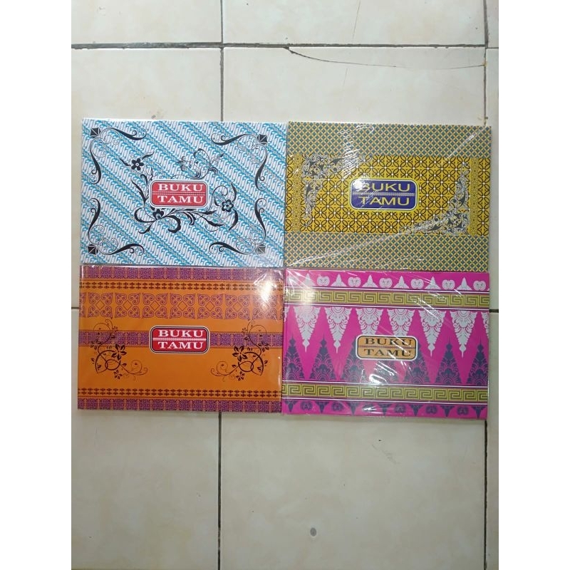 

buku tamu undangan motif batik