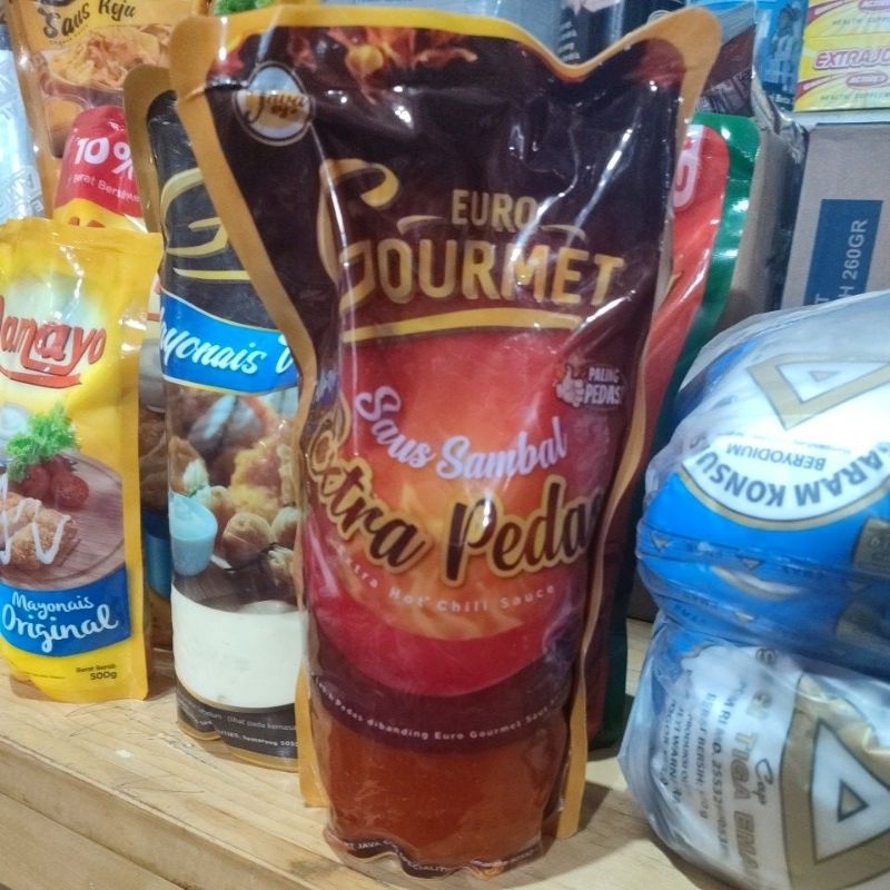 

euro gourmet saus extra pedas 1kg