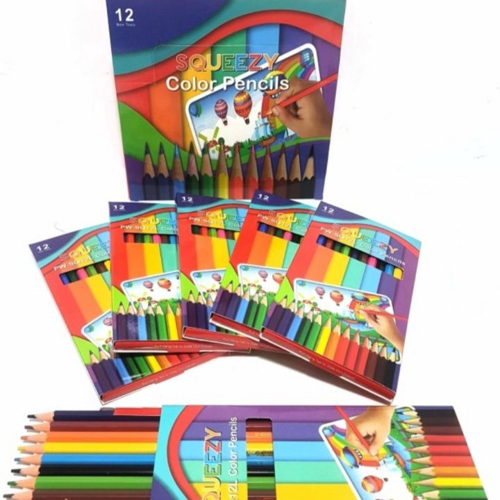 

Serba Murah Pensil Warna Panjang 12 warna Squeezy Model Baru