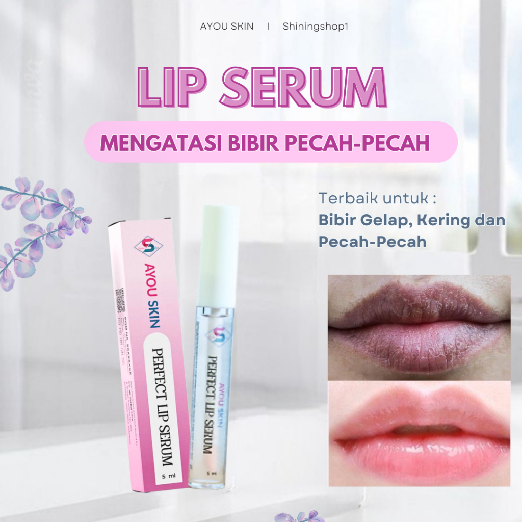 Terbaru 12.12 Lip Serum Ayouskin, Lip Serum Bibir kering Dan Pecah Pecah, Lip Serum Menghilangkan Bi