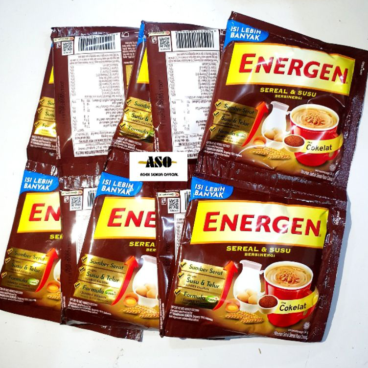 

➚➹✲ ENERGEN COKLAT 32g RENCENG KEMASAN BARU ISI LEBIH BANYAK ( ISI 10 ) Terbaru