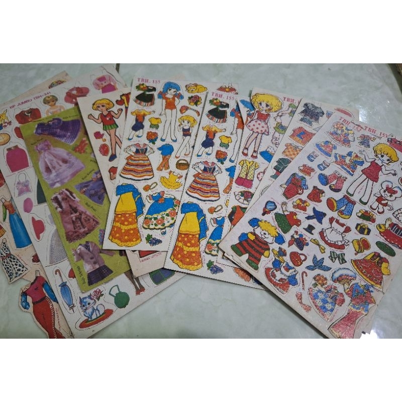 mainan BP bongkar pasang paperdoll mainan jadul TBH