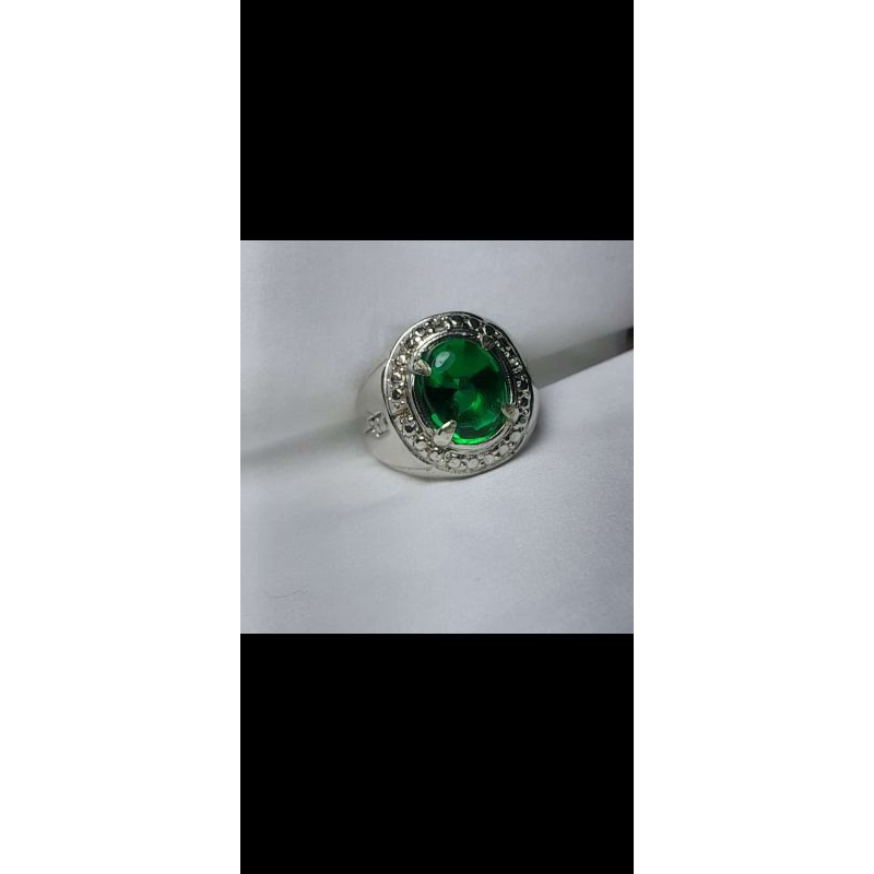 cincin green Aquamarine