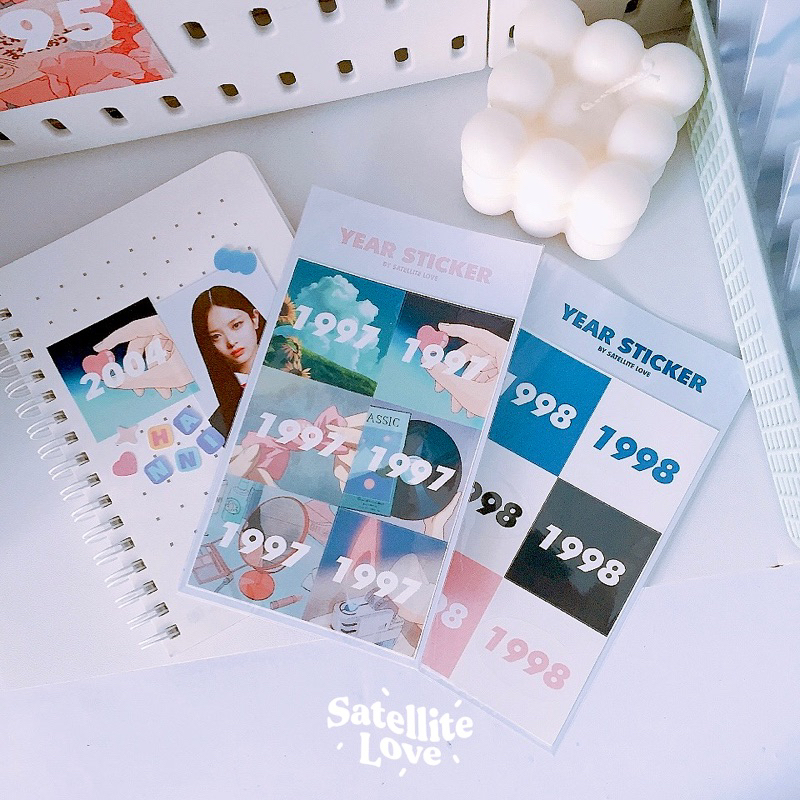 

[Satellite Love] Year 90s Anime Sticker | Stiker Jurnal | Sticker Journal | Deco Sticker