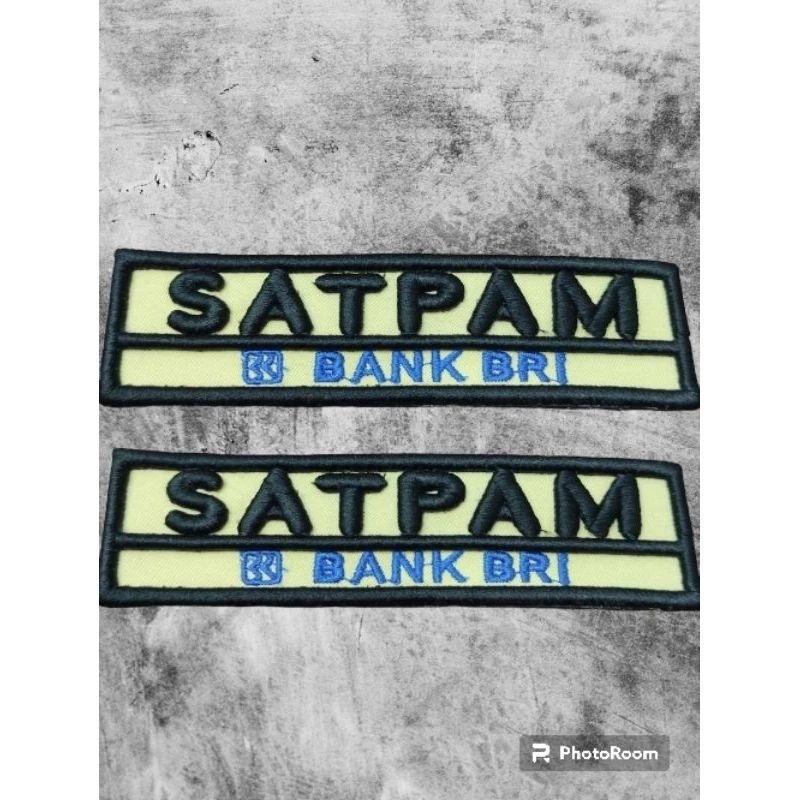 bordir Timbul SATPAM BRI