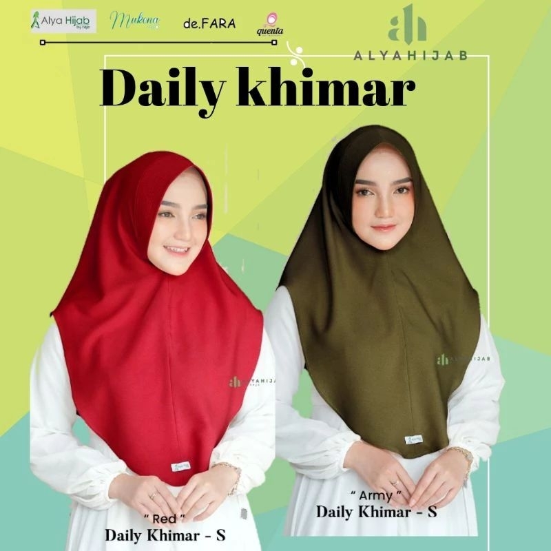 Daily Khimar Size S / Alya hijab by Naja/ Soft Pad / Khimar Instan Simpel / Khimar Anti Tembem