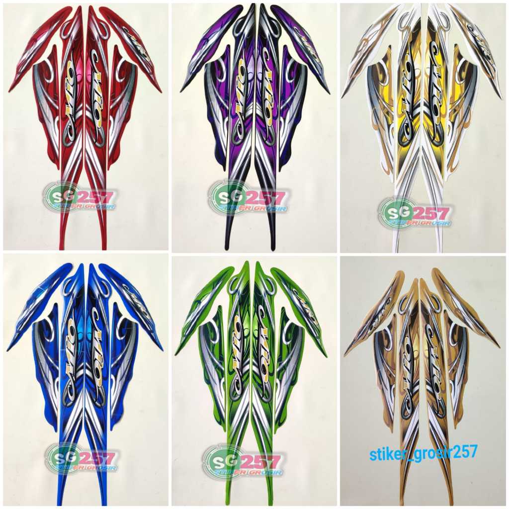 STIKER STRIPING LIS LES BODI MOTOR YAMAHA MIO SPORTY TAHUN 2010 2011 MIO SMILE STANDAR