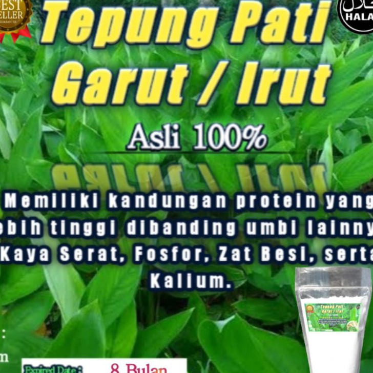 

➳➵✻ Tepung Pati Garut atau Irut 500 gram Model Terkini