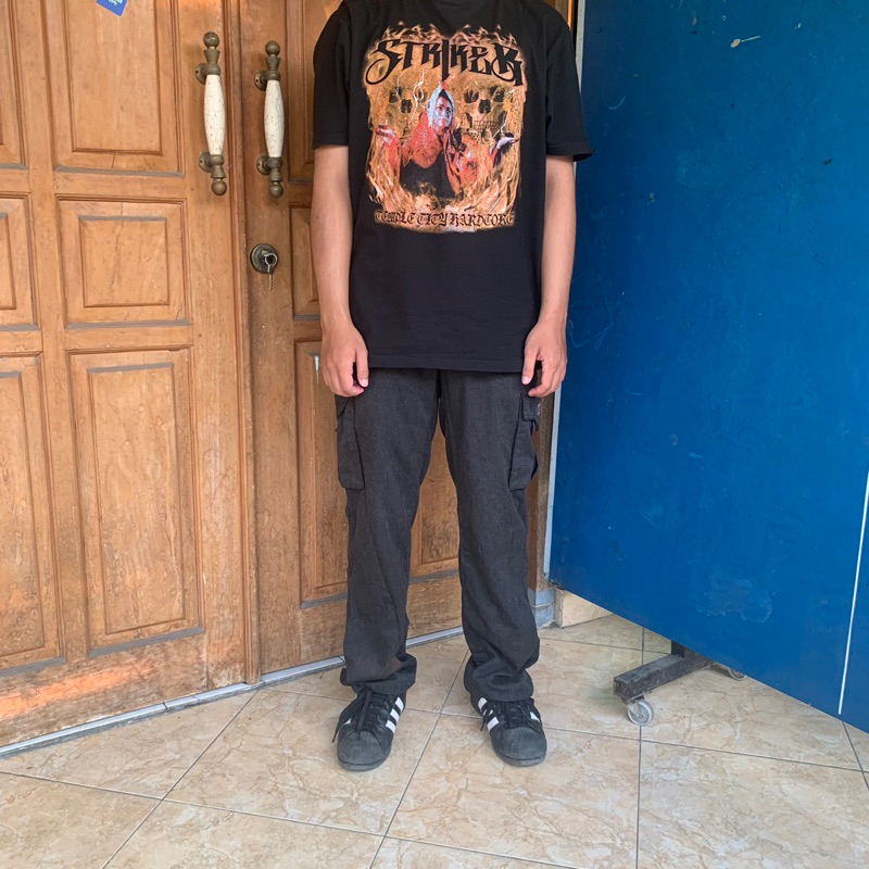 CELANA CARGO PANJANG HITAM/CELANA PANJANG CARGO SECOND/CARGO PANJANG SECOMD