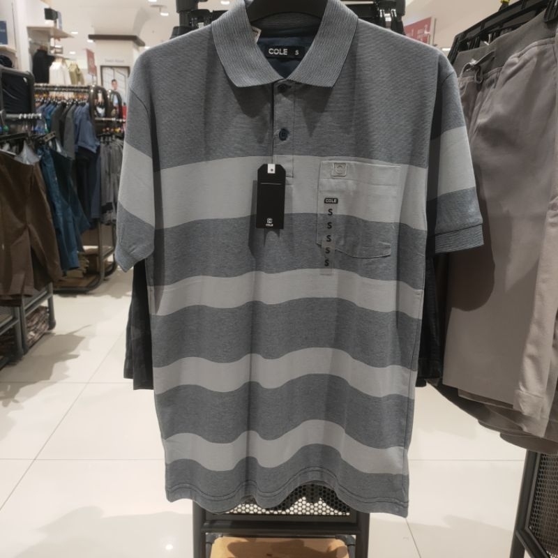 kaos polo pria merk cole brand original matahari dept.store