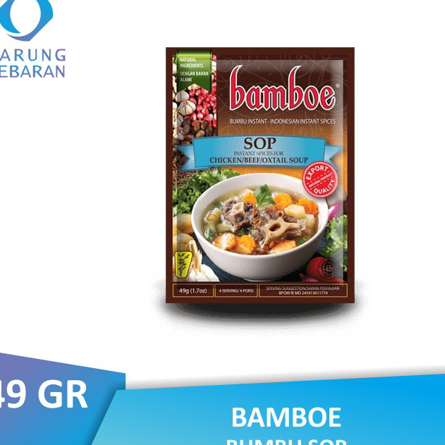 

Super Promo Bamboe Bumbu Sop 49 GR Produk Keren