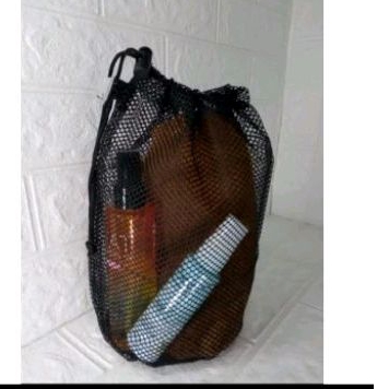 Tas jaring alat mandi tas serut multifungsi