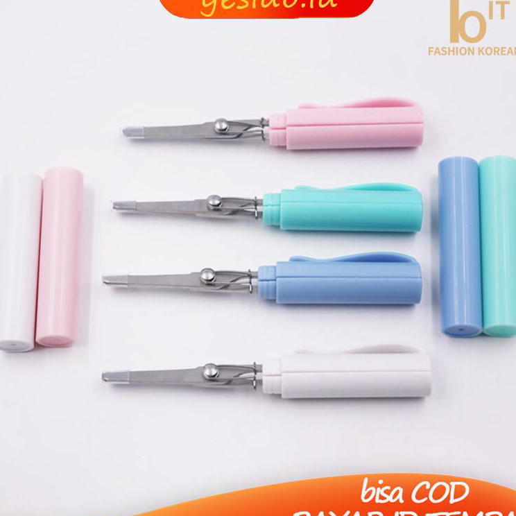 

Ready Pen Type Scissors Creative Stationery Mini Folding Student Art Scissors Cap Paper Scissors