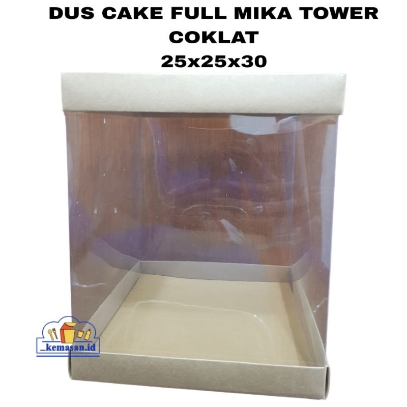 

DUS CAKE FULL MIKA TOWER COKLAT 25x25x30