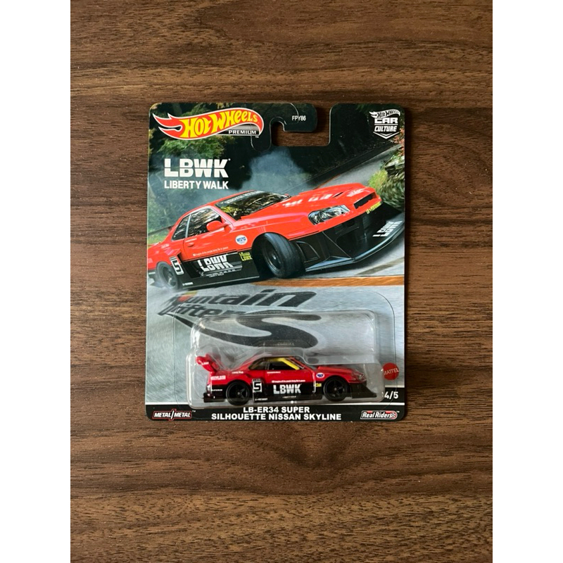 hotwheels premium nissan skyline er34 lbwk (mountain drifter)