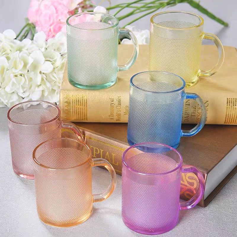Gelas pelangi 6in1 gelas kaca warna warni
