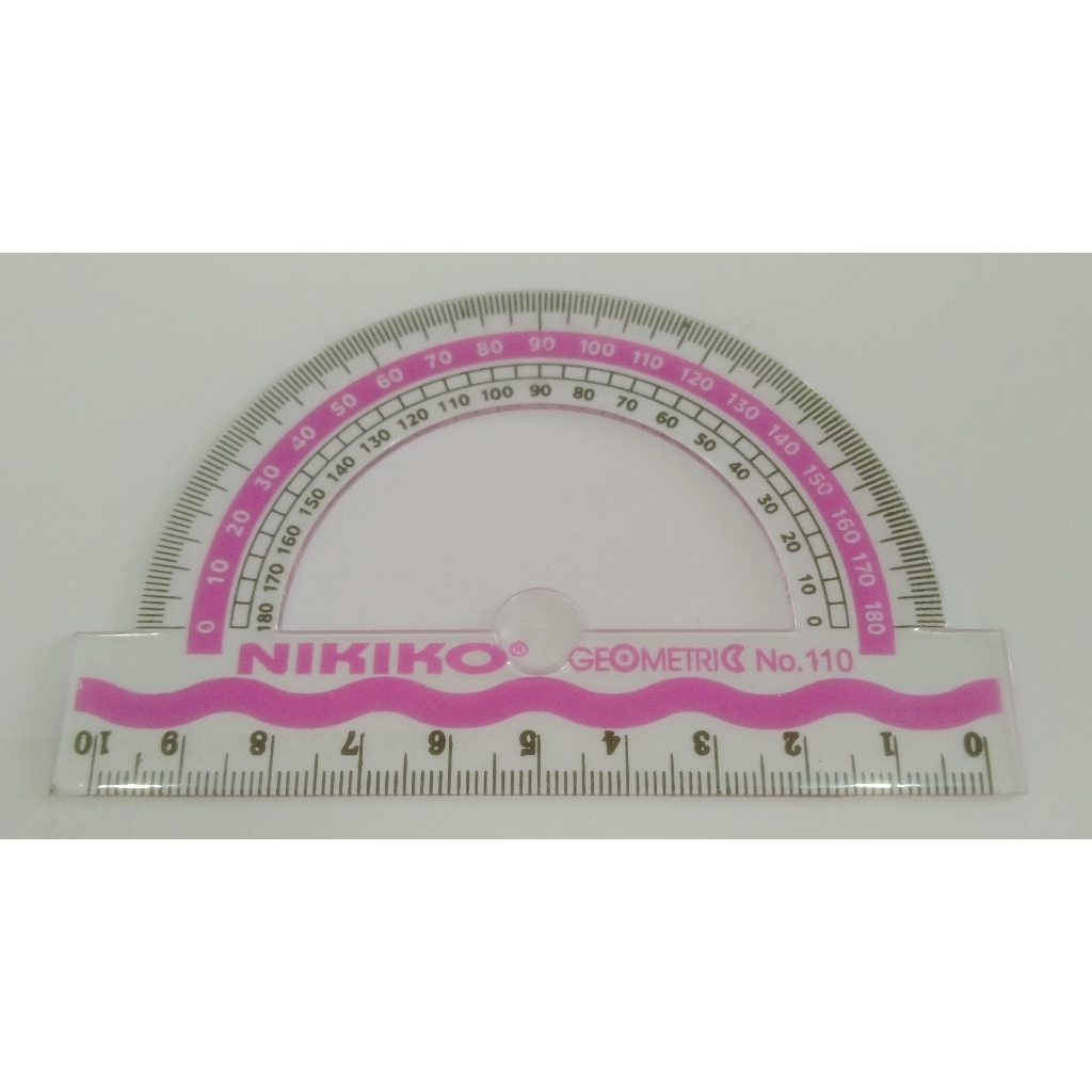 

Penggaris Busur Nikiko 180*/10 CM / Geometric No.110 180 Derajat 10 CM ( Harga 1 Pcs )