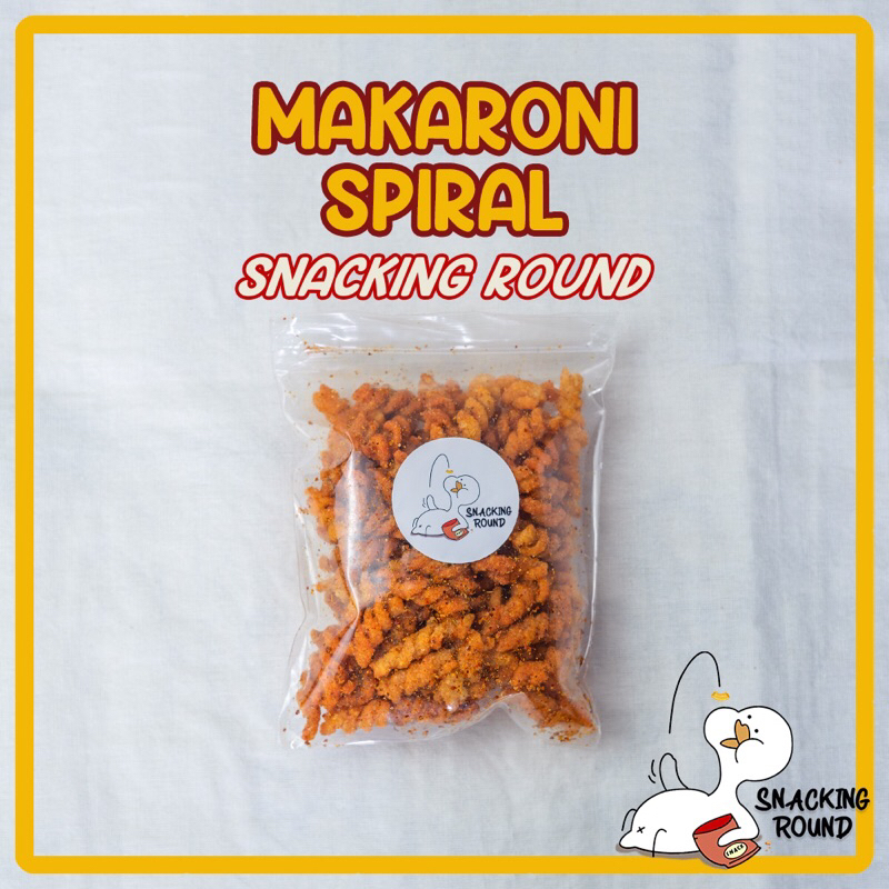 

SNACKING ROUND MACARONI SPIRAL / MAKARONI ULIR RENYAH PEDAS / ASIN GURIH MAKANAN RINGAN JADUL JADOEL SNACK SPICY