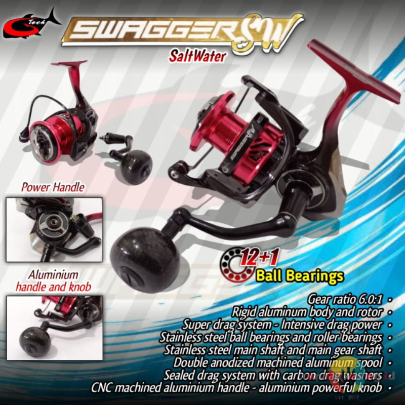 REEL GTECH SWAGGER 6500PG | 6500 HG | 8000 PG | 8000 HG