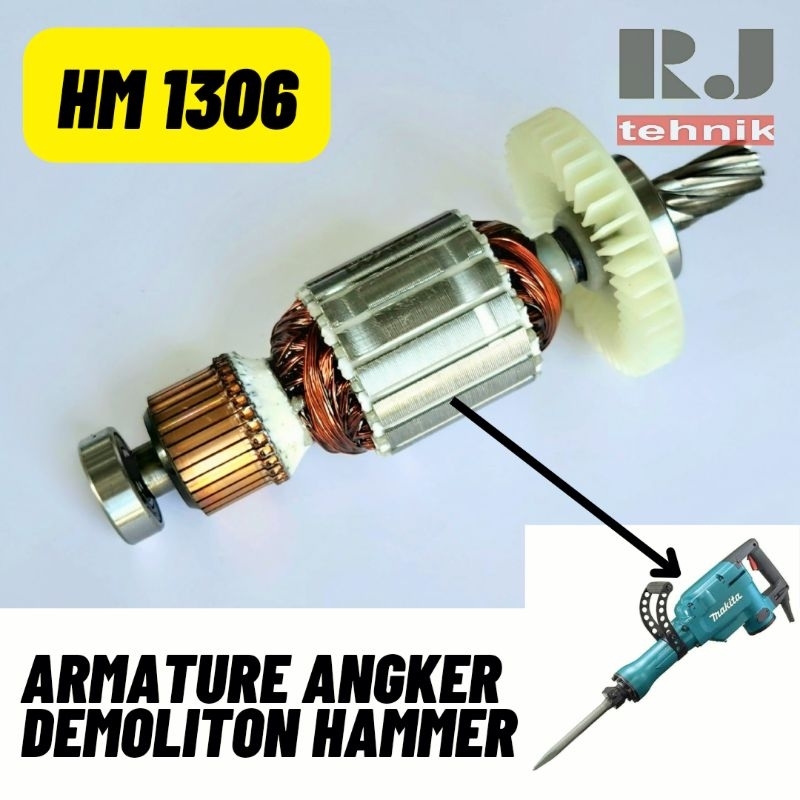 Makita HM1306 Armature Angker Bor Demolition Hammer HM 1306
