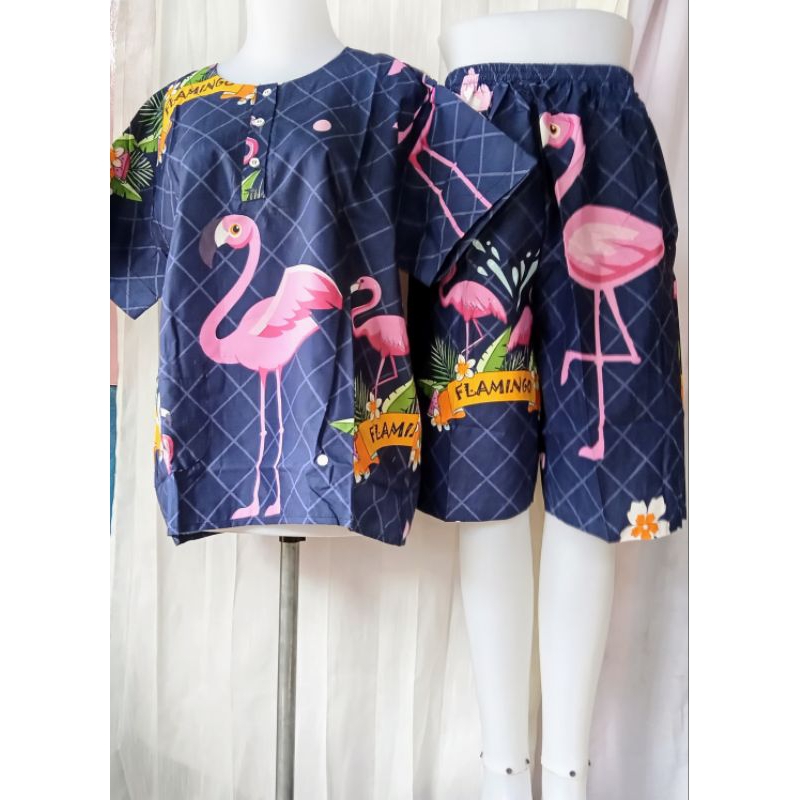 Promo setelan piyama celana pendek wanita bahan katun halus ld 120