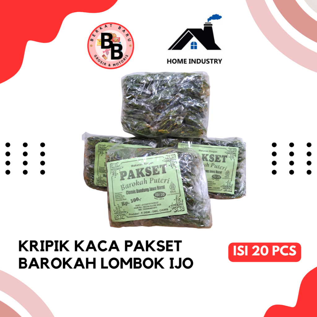 

[BB SNACK] Kripik Kaca Pakset Barokah Puteri isi 15 PACK