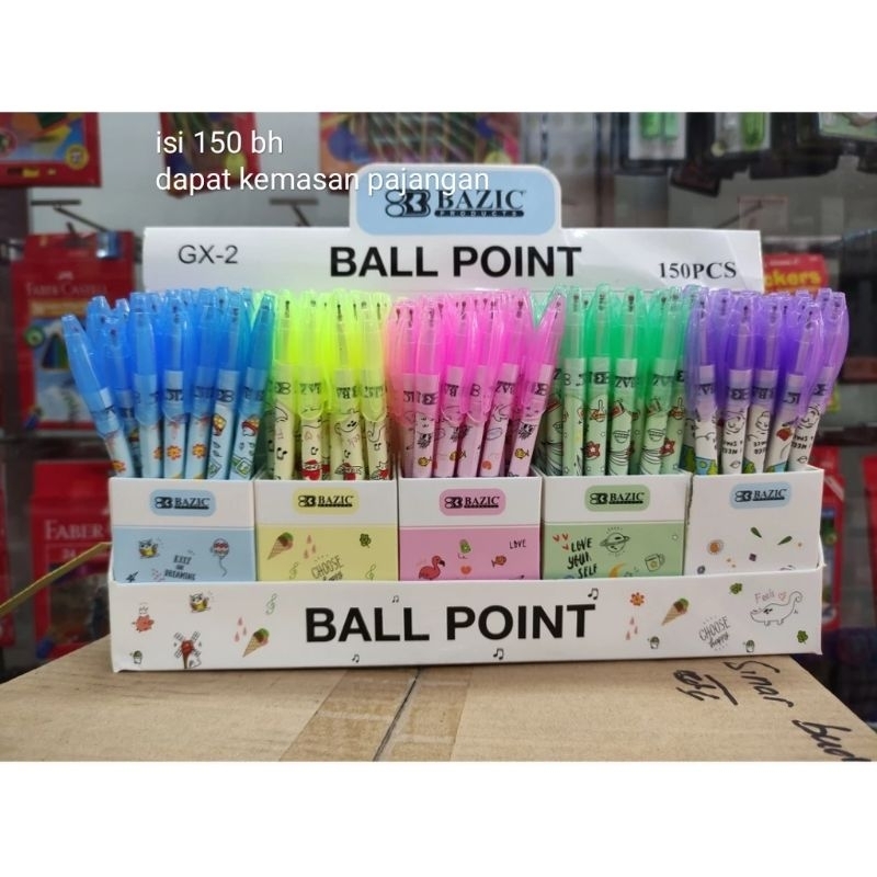 

✨️KG✨️ BALL POINT / pulpen warna warni lucu / tinta hitam