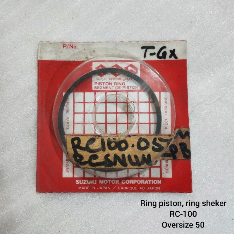 Ring Piston Ring Sheker RC-100 Oversize OS 50 SGP