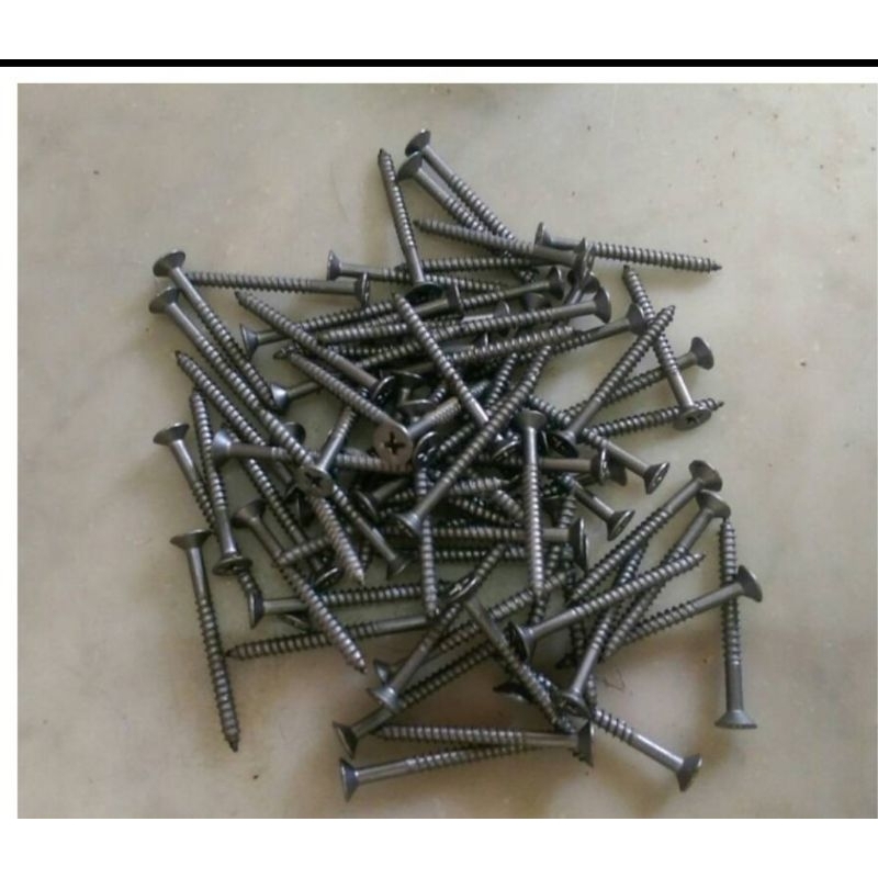 SEKRUP SKRUP KAYU 5 CM KEPALA PLUS / PAKU ULIR 5CM 2X9