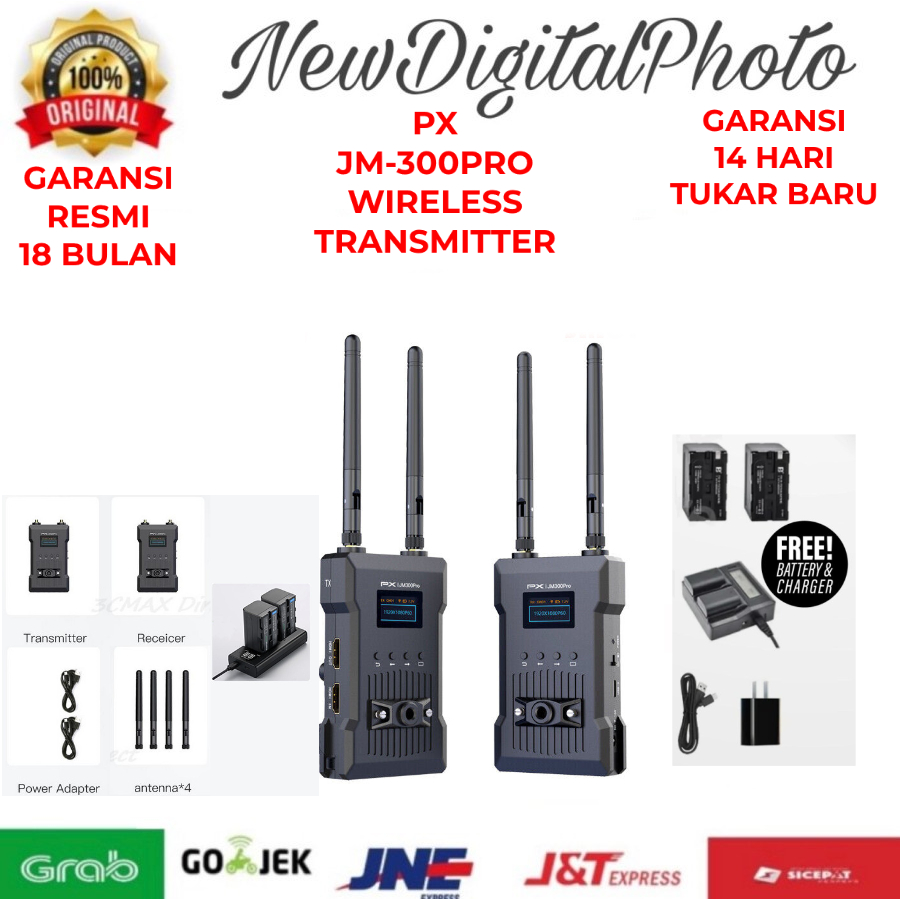 JM300PRO Wireless Camera Transmitter PX JM-300PRO / PX JM300PRO GARANSI RESMI