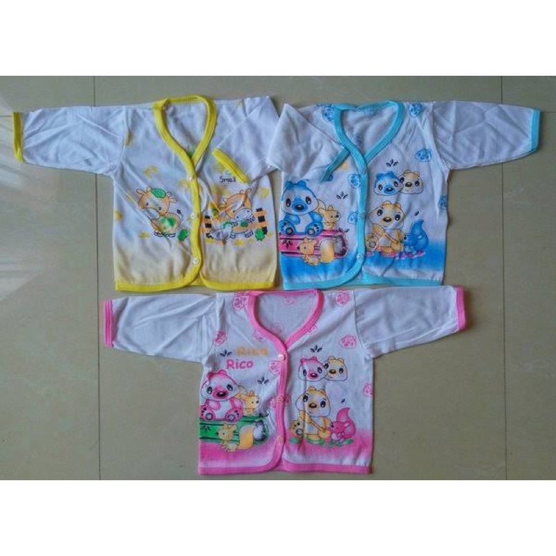 12 PCS ( 1 LUSIN ) BAJU BAYI LUSINAN LENGAN PANJANG