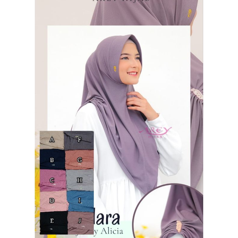 hijab instan ori AREY bahan jersey Alicia