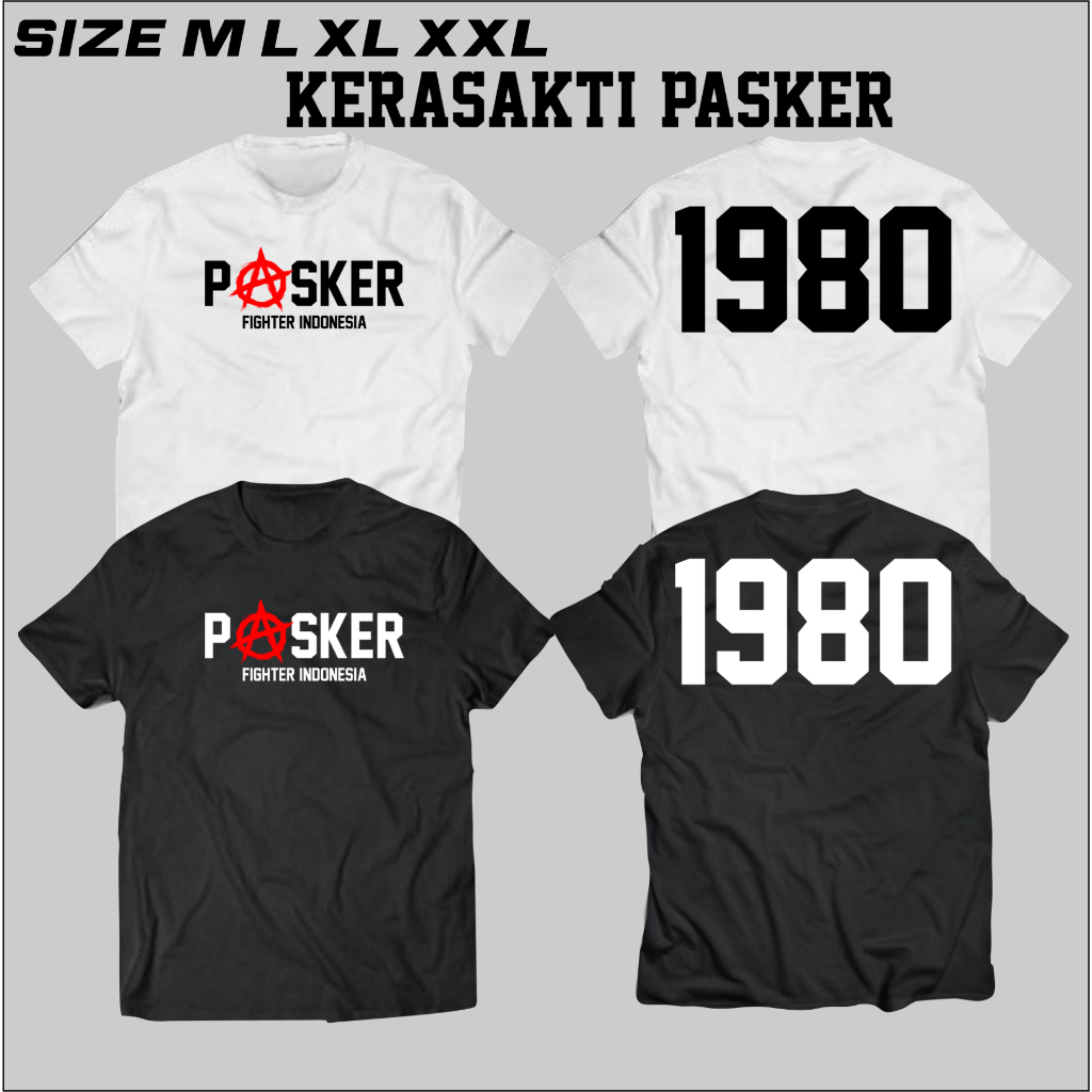 kaos kerasakti 1980 baju kera sakti 1980 ikspi pasker