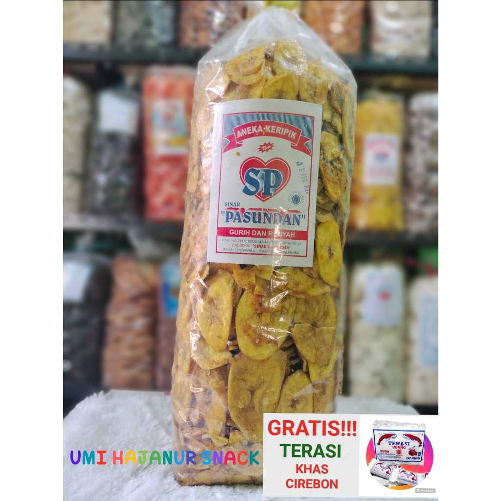 

(GRATIS TERASI) CEMILAN ANEKA RASA//1KG KERIPIK PISANG MANIS