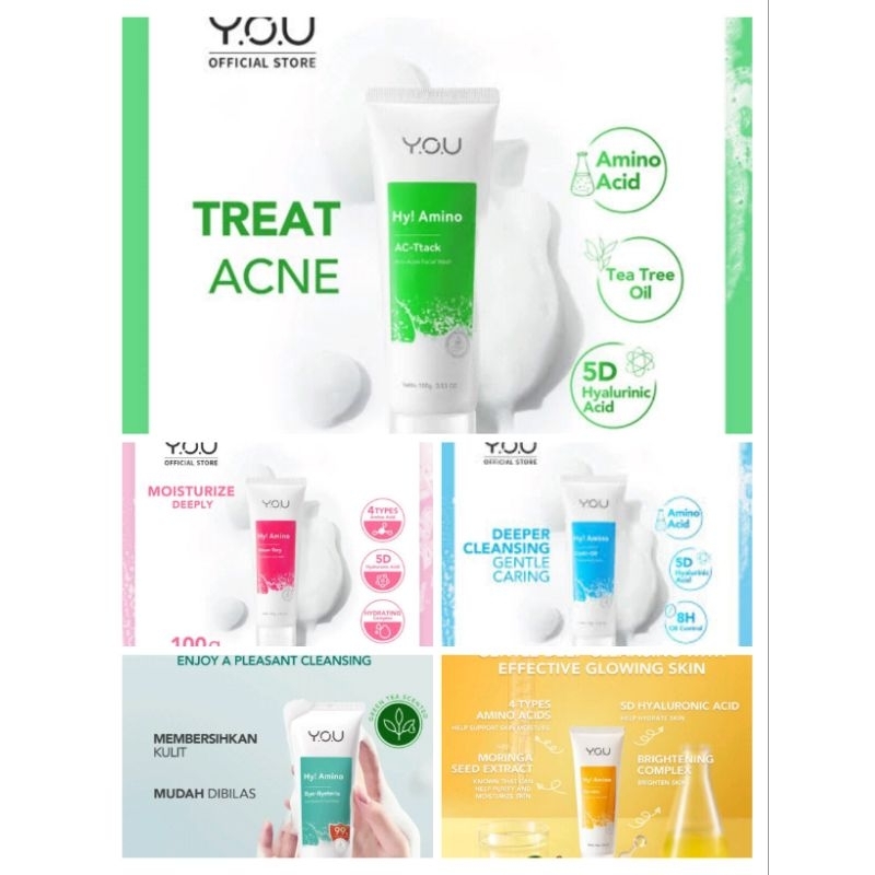 YOU hy amino facial wash