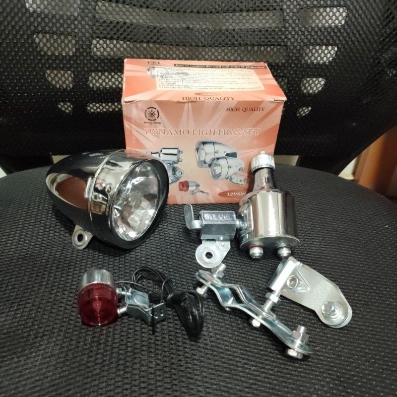Lampu Sepeda Onthel  / Lampu Dinamo Lighting Set / Lampu Sepeda Ontel