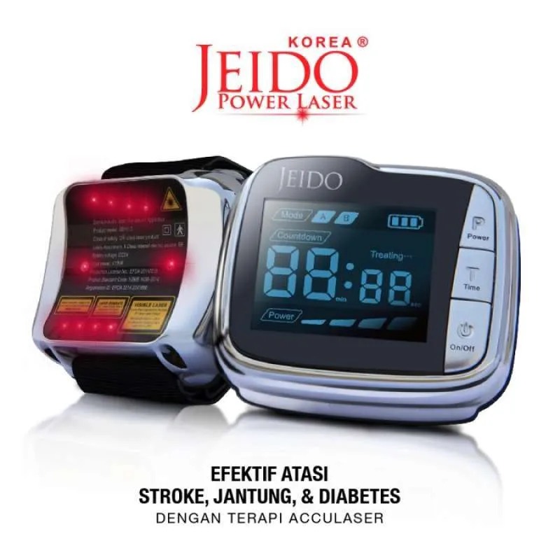 ORIGINAL dan BERGARANSI Jeido Power Laser Jam Tangan Terapi Kesehatan