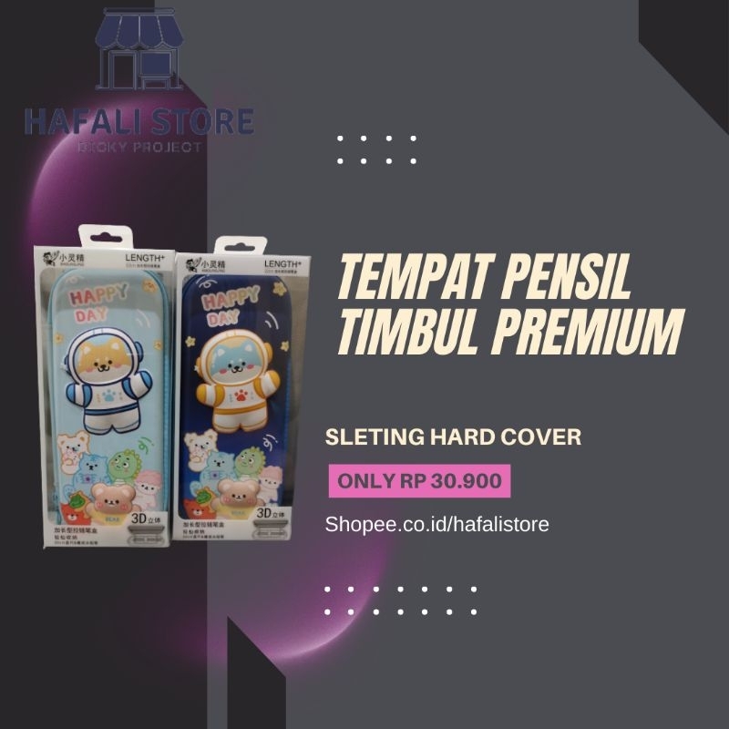 

Tempat Pensil Timbul Sleting Hard Cover PREMIUM