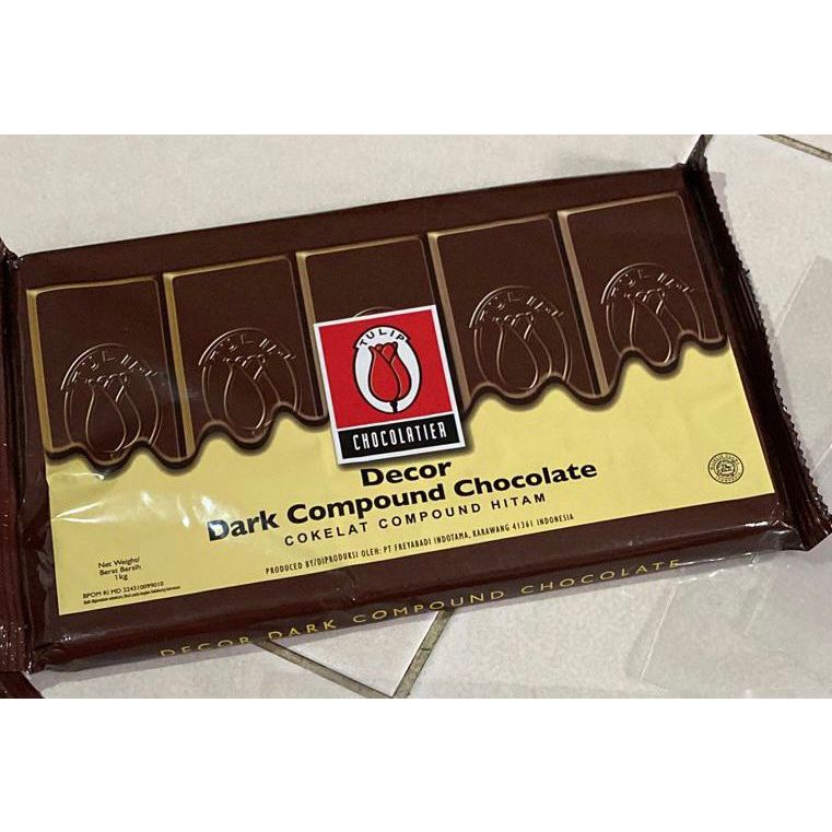 

DECOR Dark Chocolate Compound +/- 200gr Coklat Dekorasi Cake Batang