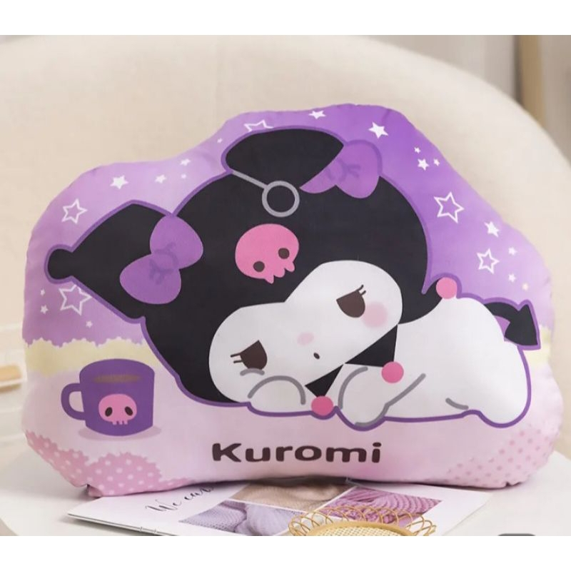 Bantal Karakter Sanrio Kuromi Melody Cinnamorol 55cm Bahan Plush Halus dan Lembut