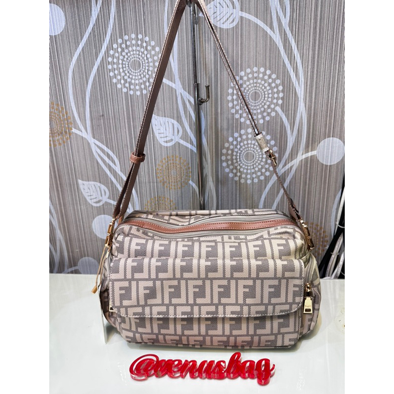 TAS WANITA SELEMPANG 2ruang IMPORT BGIRL MOTIF BURBERRY