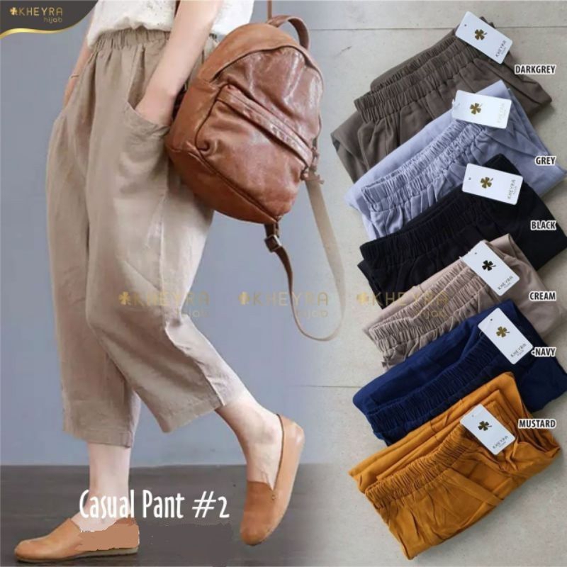 Willow Pants Katun Twill ~ Celana Uniqlo Katun Twill