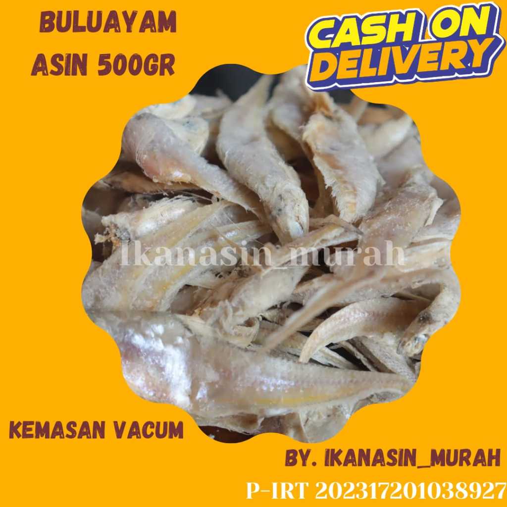 

IKAN BULUAYAM TAWAR / BULUAYAM ASIN 500GR/ IKAN ASIN MURAH BISA COD