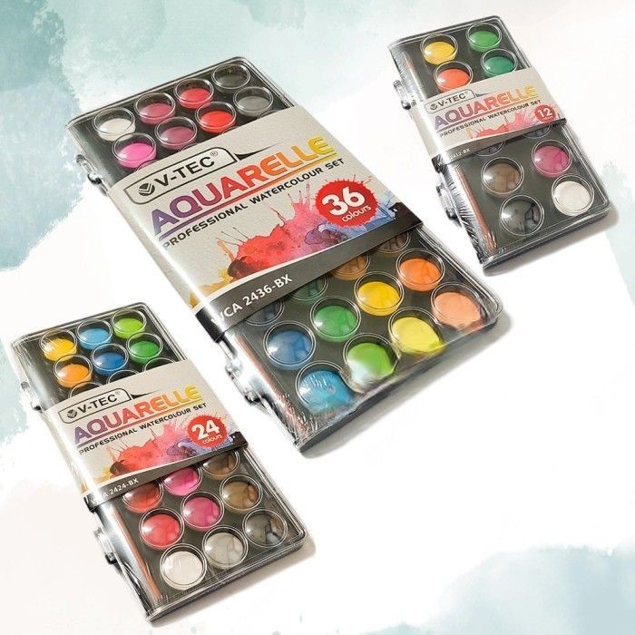 

Cat Air VTEC AQUARELLE 36Warna/WaterColor V-TEC WCA36/Cat Lukis Kanvas