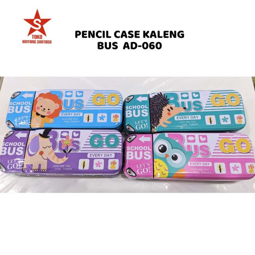 

PC KALENG BUS AD-060 / Pencil Case Kaleng BUS / Tempat Pensil Kaleng Bus